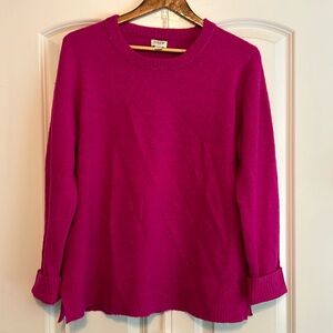 J. Crew Women’s sweater. Size Large. Bright Pink/Fuchsia